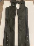 Harley Davidson Ladies Xs Chaps Deluxe Black Leather Biker. Fixed Price $42.99.