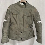 Fieldsheer Cadence Dark Khaki Tan Textile Women Large Motorcycle Jacket. Fixed Price $174.99.