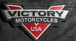Victory Motorcycles Embroidered Approx Patch 6X11" "till The Wheels Fall Off". Fixed Price $26.99.