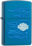 Harley Davidson Blue Flames Zippo Lighter Retired Collectible * Free Us Shipping. Fixed Price $99.00.