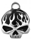 Harley Davidson Black Flame Wg. Skull B&s Logo 3-D Ride Bell 154 HRB039. Fixed Price $29.95.