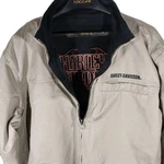 07-HARLEY Davidson Scorcher Reversible Canvas Jacket Black-tan Men's Tall. Fixed Price $124.95.