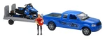 Newray 1:18 Scale Pick Up With Trailer & Polaris Switchback Blue Snowmobile. Fixed Price $58.65.