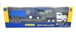 Newray Holland Agriculture White Kenworth W900 With Tractor Trailer. Fixed Price $41.95.