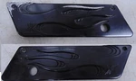 Xtreme Machine Black Flame Saddlebag Latches 98-13 Touring P/n 0200-2002XAR-B. Fixed Price $33.71.
