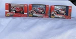Maisto 1:18 Scale Ducati Corse Diecast Motorcycles Toseland, Capirossi, Laconi. Fixed Price $98.00.