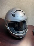 Nolan N100E Solid Platinum Motorcycle Helmet Size Medium. Fixed Price $49.99.