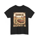 Highway 66 Shirt, Historic Road American Car Lovers T-shirt. Fixed Price $21.99.