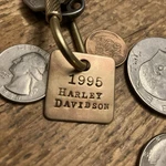 1995 Harley Davidson Motorcycles Solid Brass Key Fob. Fixed Price $15.95.