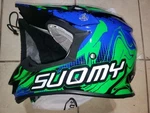 Small Suomy Mx Jump Helmet Green Blue. Fixed Price $197.00.