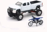 New-ray Replica 1:43 Truck/race Bike Chevy White/yamaha Blue SS-54416. Fixed Price $40.79.