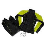 Joe Rocket Women's RS-2 2PC Black Hi-viz Neon Rainsuit Size Xl 6689. Fixed Price $49.00.