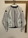 Joe Rocket Women's Silver Cleo Elite Mesh Jacket Motorcycle Size Large. Fixed Price $80.00.