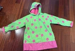 Hartstrings Girl Sz 5 6 Hooded Polka Dot Pink White Jacket. Fixed Price $22.99.