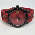 Unworn Ferrari Scuderia Men's Watch Red/black Silicone Strap New Battery. Fixed Price $79.99.