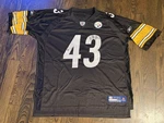 Reebok Troy Polamalu Pittsburgh Steelers Black #43 Jersey Men Size 2XL Xxl. Fixed Price $48.00.