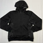 Alpinestars Jacket Mens Large Full Zip Hooded Polyester Striped Moto Street. Fixed Price $43.53.