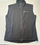 Mercedes-benz Black Soft Shell Fleece Lined Zip Vest Full Logo Jacket. Fixed Price $25.00.