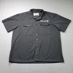 Highway 21 Halliwell Men's Work Shirt Black Short Sleeve Motorcycle Garage Xl. Fixed Price $22.45.