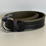 Triumph Motorcycles Union Triangle Leather & Canvas Belt Size 2 New With Tags. Fixed Price $16.99.