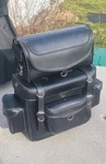 Tourmaster Cruiser Ii Sissybar Bag Xl Black Leather Motorcycle Luggage. Fixed Price $140.00.