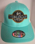 Worldcast Anglers Hat Youth Sm Aprox 4- 6 Snapback Trucker Usa Fly Fishing Cap. Fixed Price $14.95.