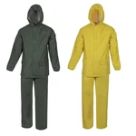 Youth Mossi Sx Pvc Rain Suit Jacket & Pants Waterproof Yellow Or Olive Drab. Fixed Price $20.99.