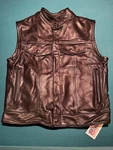 Legendary Outlaw Mens Leather Motorcycle Vest With Gun Pockets Size 44. Fixed Price $289.99.