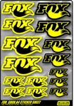 Fox Shox Racing A4 Sticker Sheet (re-production) Shocks Mtb Bike Cycling. Fixed Price $14.90.