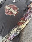 Harley-davidson Women Black Bar & Shield Mesh Tattoo Long Sleeve T-shirt Usa. Fixed Price $26.99.