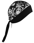 Schampa Z-wraps Stretch Headwrap Skull & Cross Bones BNDNA003-70. Fixed Price $21.99.