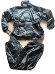 Milwaukee Leather MRS001XL Men's Black Water-resistant Rain Suit W/hi Vis. 4XL. Fixed Price $39.00.