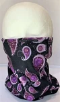 Zan Headgear Motley Tube Fleece Lined Pink Paisley Balaclava Neck Warmer Ski. Fixed Price $19.99.