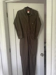 Dickies Women Work Coverall Xs Long Sleeve Olive Green Khaki Costume Alien. Fixed Price $55.99.