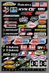 D'cor Decal Sheet 4MM Misc Mx Logos Stickers Dirtbike Motocross 40-90-105. Fixed Price $16.10.