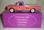 Tedd Cycle Christmas 2008 13TH Edition Collectible 67 Chevy V-twin Mfg. 48-1263. Fixed Price $25.00.