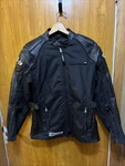 Joe Rocket Sonic Men Small Black Partial Leather Padded Riding Jacket Exc Cond. Fixed Price $70.00.