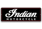 Indian Motorcycle Sign Chief Logo Look Tin Metal Garage Man Cave 6" X 18". Fixed Price $26.95.