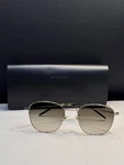 New Saint Laurent SL273/K Light Gold Black Gradient Lens Round Sunglasses. Fixed Price $216.48.