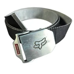 Fox Racing Mens Web Belt Gray Black Adjustable Metal Clamp Buckle Motocross 43IN. Fixed Price $19.99.
