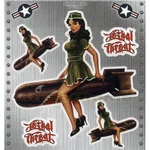 Nose Art 50'S Miss Usa Pin-up Lethal Threat Army Girl Decal Sticker. Fixed Price $13.99.