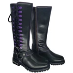 Dream Apparel Women's Harness Motorcycle Riding Boots For Biker, Purple, Lace. Fixed Price $62.99.