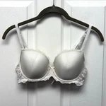 Victoria Secret Bra Off White Dream Angels Underwire Lace Demi, Size 34C. Fixed Price $22.00.