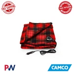 Camco Heated Blanket 12 Volt 59" - 43" Red / Black Plaid 42804. Fixed Price $56.41.