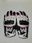 Alpinestars Stella SMX-2 Air Carbon V2 Women Gloves Black/white/fuchsia Small. Fixed Price $49.99.