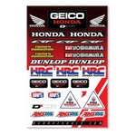 Dcor Universal Decal Sheet For Honda Geico Hrc. Fixed Price $23.20.