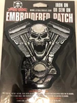 Lethal Threat Skull Motor Embroidered Patch LT30075. Fixed Price $8.99.