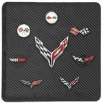 Corvette 4"X4" C1-C8 Generation Flags Stone Tile Coaster (individual) -.... Fixed Price $24.95.