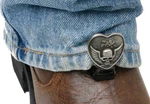 Ryder Clips Stirrup/strap Boot - Heart/skull Motorcycle Street Bike Pwc. Fixed Price $33.08.
