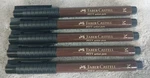 Lot Of 5 Faber-castell Pitt Artist Pen Indian Ink Pp 0.7MM Point Read. Fixed Price $14.93.